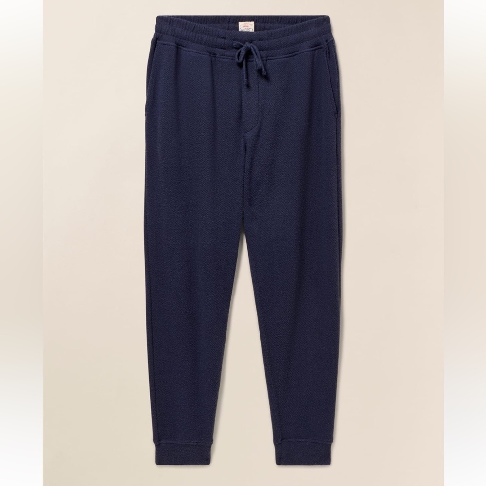 Faherty Sweater Joggers Heathered Black Twill Size XXL sweat pants - Picture 4 of 16